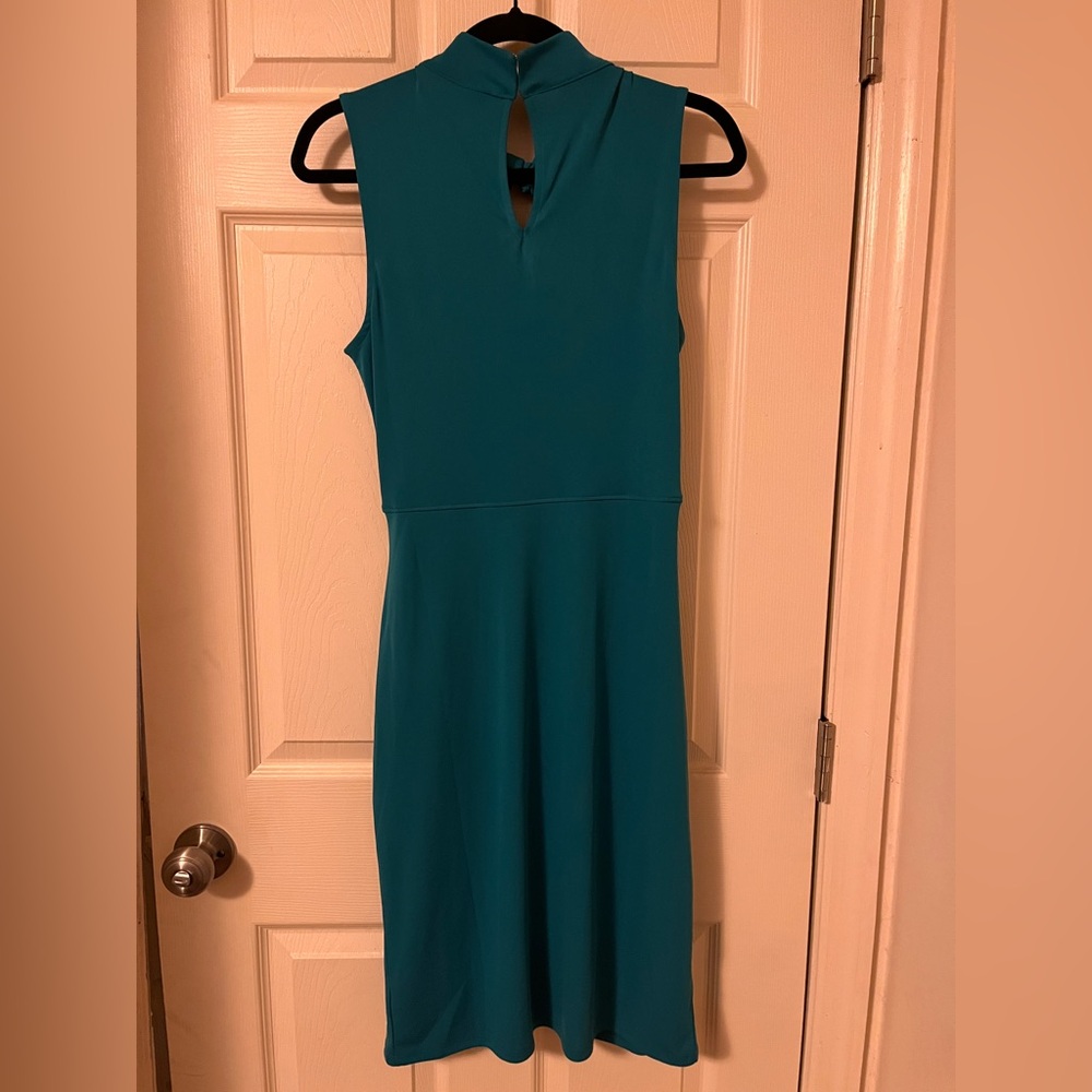 Lark & Ro Teal Midi Dress - Picture 3 of 7